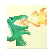 Dinosaur or Dragon by little t and Andrew Harmon Memo Notepads