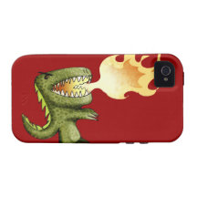 Dinosaur or Dragon kids art with Loston Wallace Vibe iPhone 4 Case