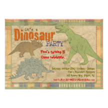 Dinosaur Party Invitation - Personalized