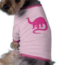 Dinosaur - Pink pet clothing