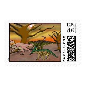 Dinosaur Romp stamp
