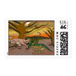 Dinosaur Romp Postage Stamp