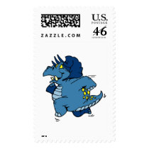 Dinosaur Running postage
