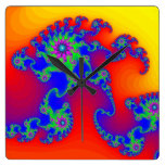Dinosaur Skeleton Fractal Wallclock
