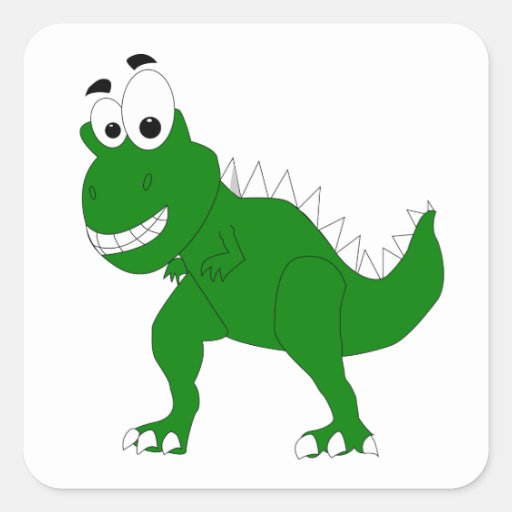 dinosaur with square head