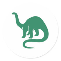 Dinosaur Sticker Green