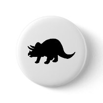 Dinosaur - Triceratops Button