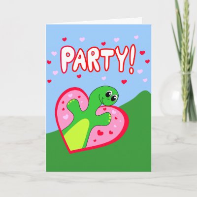 Dinosaur Valentine&#39;s Day Party Invitation Greeting Cards by 