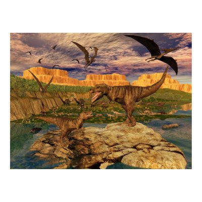Dinosaur valley poster by Junglegeorge