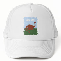 Dinosaur Whimsical Cartoon Art Mesh Hats