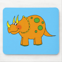 Dinosaurio lindo - triceratops tapetes de raton