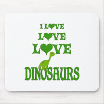 Dinosaurios del amor del amor tapetes de ratones