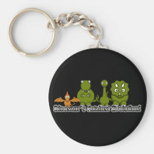 Dinosaurs Against Evolution Keychains