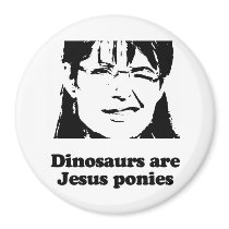 Dinosaurs are Jesus ponies Fridge Magnets