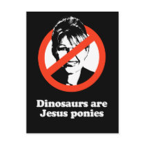 Dinosaurs are Jesus ponies Postcard