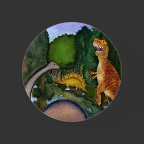 Dinosaurs at Creek buttons