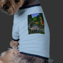 Dinosaurs at Creek pet clothing