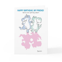 DINOSAURS DANCING GREETING CARDS
