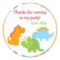 Dinosaurs Dino Favor Stickers Labels Seals Kids sticker