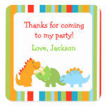 Dinosaurs Favor Stickers Seals Labels