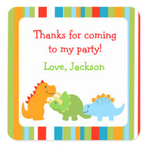 Dinosaurs Favor Stickers Seals Labels