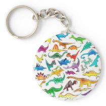 'Dinosaurs for beginners' Keychain