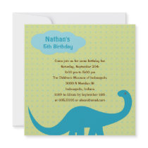Dinosaurs Fun Birthday Party Invitation