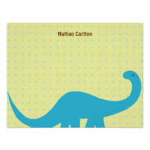 Dinosaurs Fun Flat Thank You Cards Custom Invite