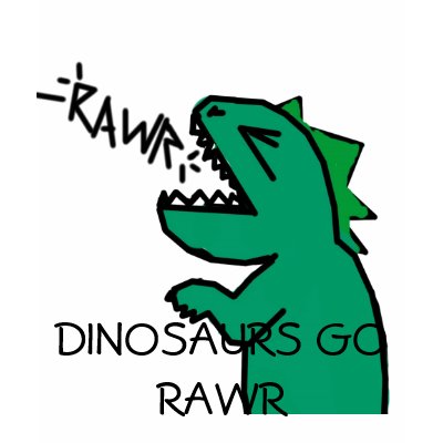 DINOSAURS GO RAWR girls hoodie sleeve by Rukia20