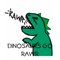 DINOSAURS GO RAWR girls hoodie sleeve t-shirts