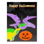 Dinosaurs Happy Halloween Postcard