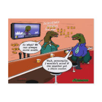 Dinosaurs in a Bar Post Cards