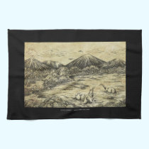 Dinosaurs kitchen towels