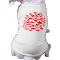 DINOSAURS (red) - Pet Tee petshirt