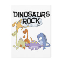 Dinosaurs Rock Tshirts and Gifts Post Card