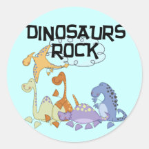 Dinosaurs Rock Tshirts and Gifts Stickers