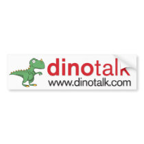 Dinotalk Logo Bumper Sticker bumper stickers