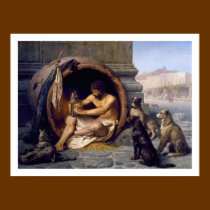 Diogenes & Dogs Poster Print by Gérôme posters