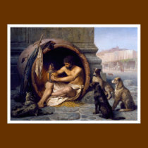 Diogenes & Dogs Poster Print by Gérôme posters