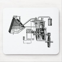Dion- Bouton Oil Engine Mouse Pads