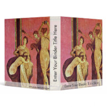 Dionysiac Frieze With Whipped Girls And Bacchante 3 Ring Binder