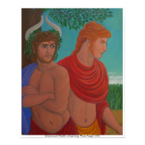 Dionysus and Apollo posters