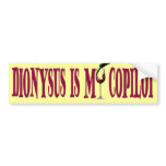 Dionysus is my Copilot Bumper Stickers