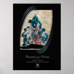 DIOPTASE ON CALCITE posters