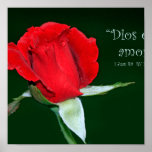 Dios es amor (Cartel de 1 Juan 4:8) Poster