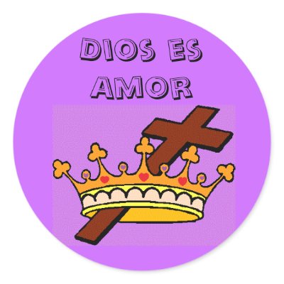 dios es amor. Dios es Amor Round Sticker by godsgurl626