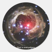 Dios está por todas partes - pegatina del eco lige