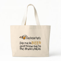 Dip Me In Beer And Throw Me To The Drunk Chicks Canvas Bags