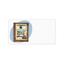 Diploma 4 address label