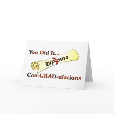 Diploma Congratulations Card by beesplace